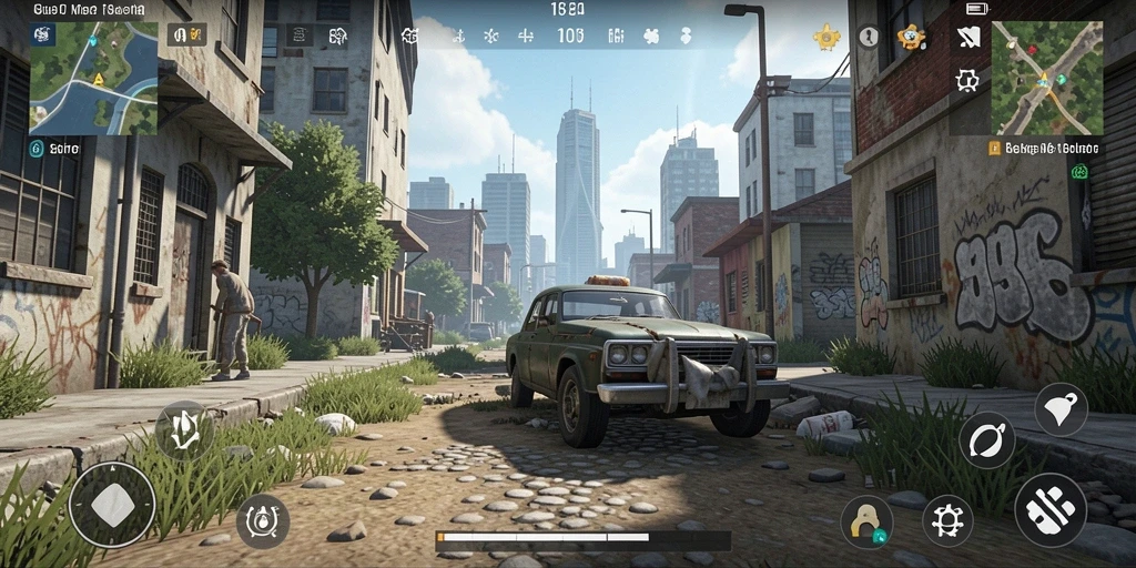 Tampilan level yang penuh warna dan detail.