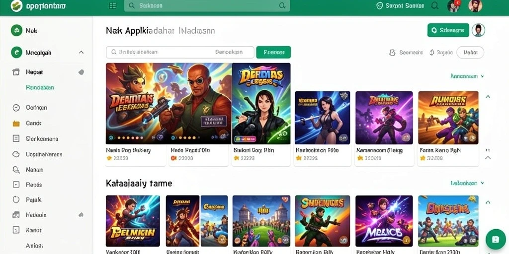 Tampilan awal yang menarik dan intuitif.